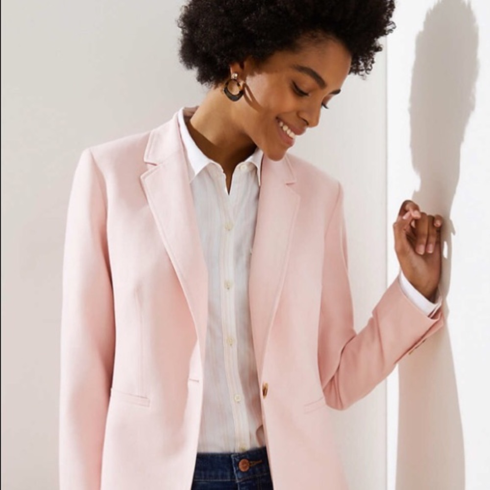 Light Weight Modern Blazer ( baby Pink)